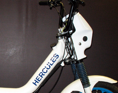 Blauer Tankaufkleber der Hercules Jogging