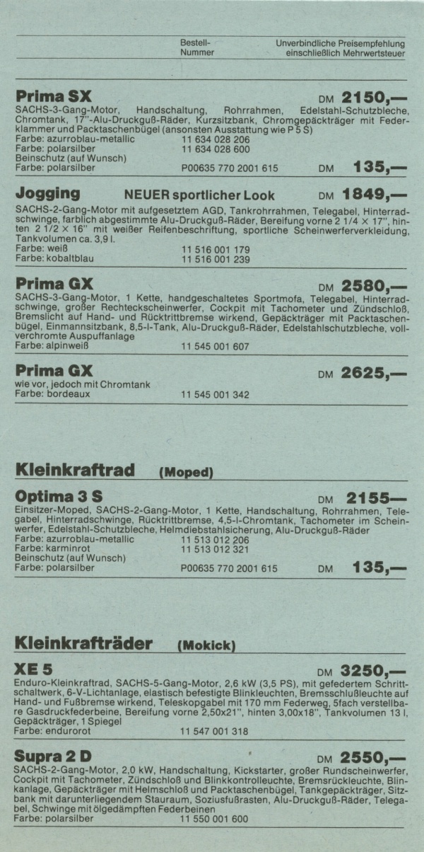 Preisliste 03