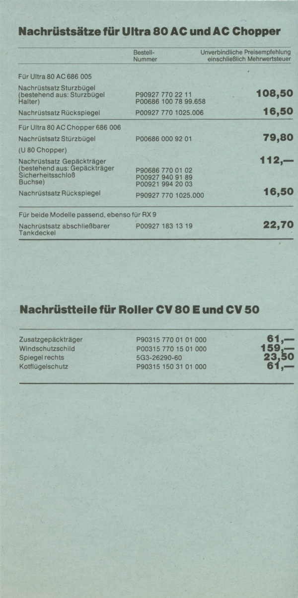 Preisliste 07